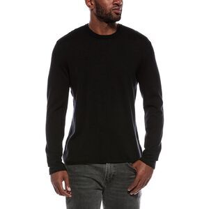 Atm Anthony Thomas Melillo Mens  100% Cashmere Crewneck Sweater, Black